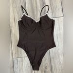 Ramy Brook New! Addisyn Embroidered Underwire
One-Piece Swimsuit Brown XL $258 Photo 3