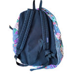 Jansport  Cross Town School Backpack With Front Pocket Grey Bouquet Floral Print Photo 2