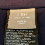 Chico's Pants Size 2.5R US Size 14R Women's Wide Leg Trousers Flat Front Blue Photo 5