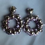 BaubleBar Sequin Pink and Lilac Beaded Earrings Photo 3