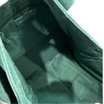 Free People NWT  Suede Caravan Tote Bag Pine / Teal Blue Green Purse Photo 3