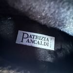 Patrizia Ancaldi Tall Boots Lug Sole Black Patent Leather Boots Womens 38 Italy Size 8 Photo 10