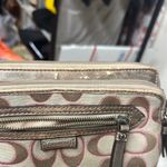 Coach Tan and Pink Signature Wristlet Clutch Photo 9