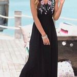 Lascana for Venus embroidered maxi dress Black Photo 0