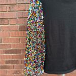 Flying Tomato A. Calin Sequin Balloon Sleeve Sweater Sparkle Holiday Size Medium Photo 2