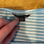 American Eagle NWOT  Strapless Tube Top Cropped Blue White Stripes Size Large Photo 1