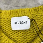 RE/DONE $450 NWT  50s VNECK PULLOVER IN CHARTREUSE SZ S Photo 2