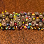 None Colorful Coffee Bean Hand Beaded Bracelet Photo 0