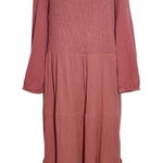 BeachLunchLounge  Dusty Pink Gauze Midi Dress Size XXL Wedding Guest Dress Photo 0