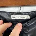 Avec Les Filles  Lettie Straight Faux Leather Pants Size Medium Photo 4
