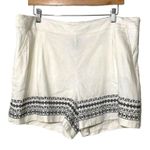 Apt. 9  Linen Blend Embroidered Casual Shorts XL Photo 1