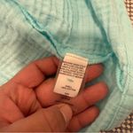 Vitamin A  Women's Long Sleeve Gauze Cover Up Shirt - Aqua L Photo 7