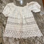 Free People Sounds of Summer Lace Off the Shoulder Tunic Top Photo 1