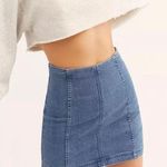 Free People Denim Mini Skirt Size 6 Photo 0