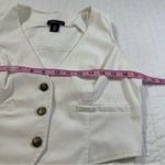 Sincerely Jules Ivory Buttoned Down casual Vest White Size L Photo 7
