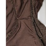 Good American Sparkle Better Bikini Swim Bottoms Chocolate 4 XL Photo 5