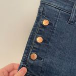 J Brand Zion Button Mid Rise Skinny Jeans Dark Wash Button Pockets Split Hem 23 Photo 15