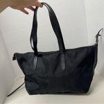 Botkier  Black Nylon Leather Strap Tote Bag Handbag Purse Boho Large Photo 1