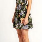 Farm Rio Capri Floral Sleeveless Mini Dress, Black, XS Photo 1