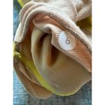 Lululemon Yellow Black White Deep V Faux Wrap Front Athletic Tank Top Size 6 Photo 3