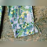 Vintage Carolina Blues flower power cotton blend capri pants, size 10 Blue Photo 1