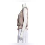 ANINE BING  Draped Top Metallic Rose size XS Tank Sleeveless‎ Chic Beige Glitter Photo 2