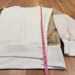 Oddi Ribbed Velour Exposed Seam Crewneck Split Hem Pullover Sweatshirt Small New Photo 3