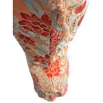 Storia Lace Mini Dress Floral Coral Blue Illusion‎ Neckline Party Cocktail Photo 6