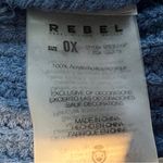 Rebel Wilson x Angels Rebel Size 0X Open Front Blue Cardigan Sweater w/Pockets Photo 8