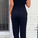 Soma Black  intimates short sleeve comfy classy jumpsuit sz s Photo 2