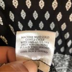 Fred David Womens 3/4 sleeve Black/white blouse with front tie strings Large Photo 5