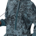 Pilcro  Drop Shoulder Flounce Hoodie Floral Size M Photo 0