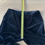 Chico's Black Velvet Pants Elastic Waist Wide Leg Traveler Pull On Sz 1 (8M) USA Photo 7