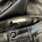 Dear John Jeanne Flare High Rise Cropped Flare Pants Vegan Leather Black Photo 6