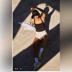 Free People Good Karma Long Tank in Washed Black M/L Photo 3