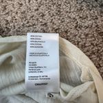 Pilcro Anthropologie Ivory Ruched Yoke Cotton Tee Top Small Boho Minimalist Photo 5