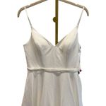 Mac Duggal Classic A Llne V Neck Ballgown White Womens Size 14 Photo 4