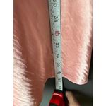 Oscar de la Renta Pink Satin Gown with Floral Embroidery Photo 5