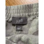 J.Jill Women's Linen Pull On Summer Bermuda Short 9.5” Light Beige Cream Size L Photo 2