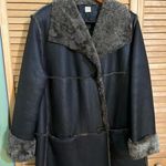 Brown Genuine Leather Fur European Coat Women’s Size Medium Photo 0