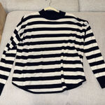Madewell  Navy and White Striped Sweater Photo 0