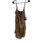 Vix Women’s M Lassi Lyssa Crossover Mini Dress Cheetah Animal Print Mobwife New Brown Size M Photo 4