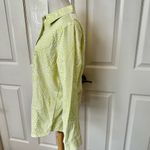 Chico's Chico’s white green dot print long sleeved button down shirt Photo 5