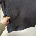 Lululemon Rippled V-Neck Pullover Sweatshirt Women's 2 Black Slouchy Hi Low Hem Photo 1