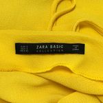 ZARA Yellow Open Back Gauzy Romper S Photo 6