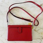 Michael Kors Mott Dark Raspberry Red Leather Phone Crossbody Bag Photo 4