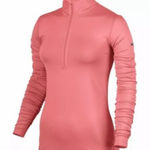 Nike Dry-Fit 1/2 zip Coral pullover Size S Photo 0