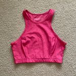 Outdoor Voices Flamingo Pink Athena Crop Top Bra Long Lines Sports Tank Like NEW Photo 0
