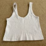 Urban Outfitters  White Ribbed Tank Top Photo 1
