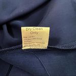 Parker NWT  Sleeveless Blouse Neck Bow Top Navy Size Large Office Work Brunch Photo 11